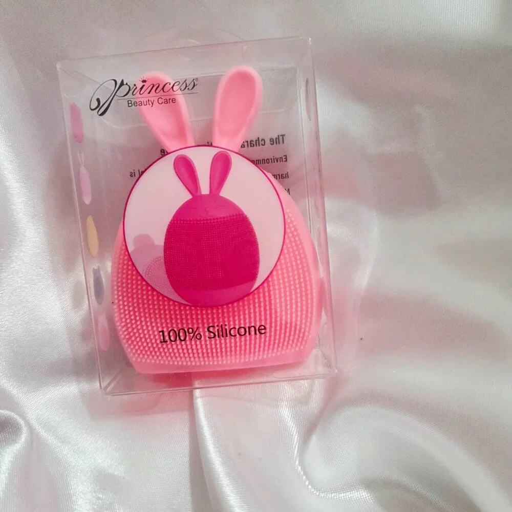 Princess Soft Silicone Face Brush Cleanser and Massager Manual Facial Cleansing